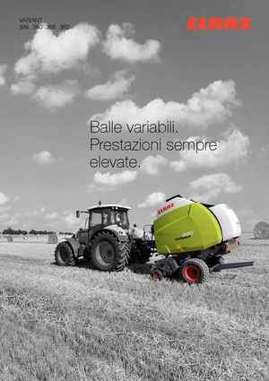 Ronde-balenpersen Claas Variant 365 RC Pro