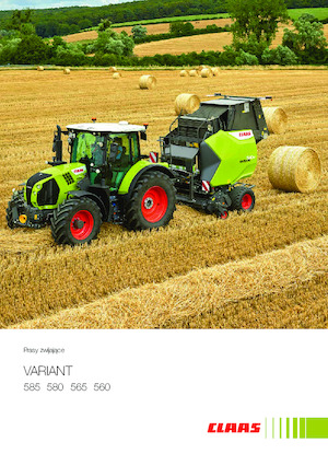Ronde-balenpersen Claas Variant 580 RC Pro