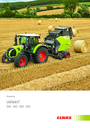 Ronde-balenpersen Claas Variant 560 RF