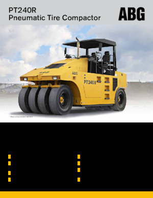 Walsen met rubberwielen Volvo ABG PT240R 