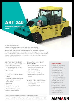 Walsen met rubberwielen Ammann ART 240