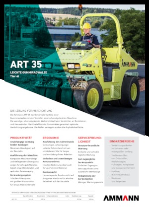 Walsen met rubberwielen Ammann ART 35