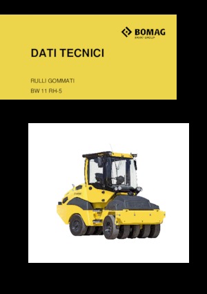 Walsen met rubberwielen Bomag BW 11 RH 5