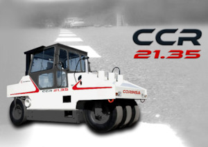 Walsen met rubberwielen Corinsa CCR 21.35