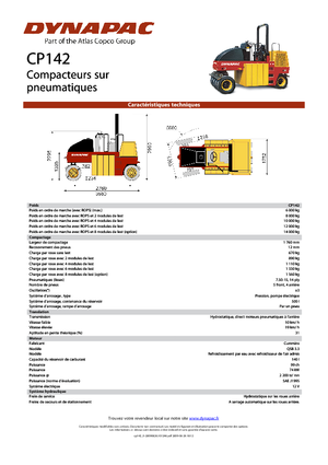 Walsen met rubberwielen Dynapac CP 142