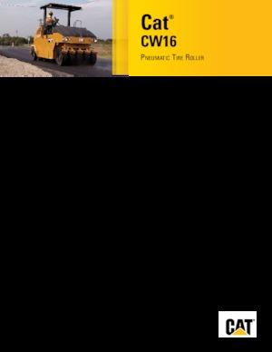 Walsen met rubberwielen Caterpillar CW16