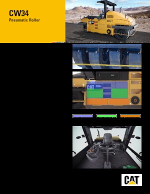 Walsen met rubberwielen Caterpillar CW34