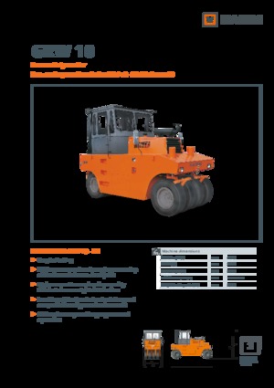 Walsen met rubberwielen Hamm GRW 10