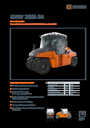 Walsen met rubberwielen Hamm GRW 280i-24