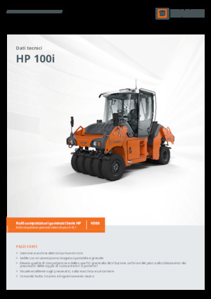 Walsen met rubberwielen Hamm HP 100i