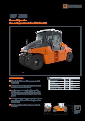 Walsen met rubberwielen Hamm HP 280