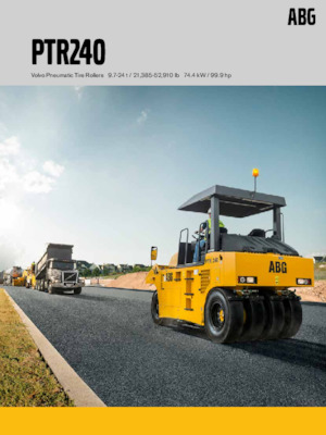 Walsen met rubberwielen Volvo PTR240 ABG