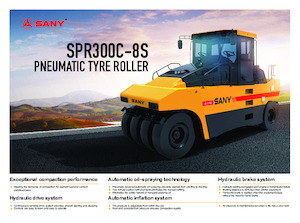 Walsen met rubberwielen Sany SPR300C-8S