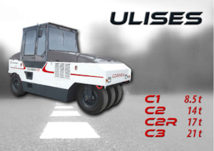 Walsen met rubberwielen Corinsa Ulises C2 