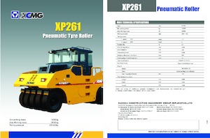 Walsen met rubberwielen XCMG XP261