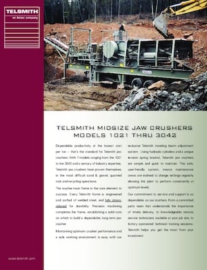 Puinrecyclinginstallaties Telsmith 2540