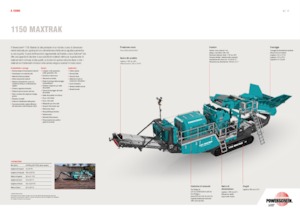 Puinrecyclinginstallaties Powerscreen 1150 Maxtrak
