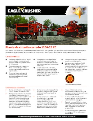 Puinrecyclinginstallaties Eagle Crusher 1200-25 CC