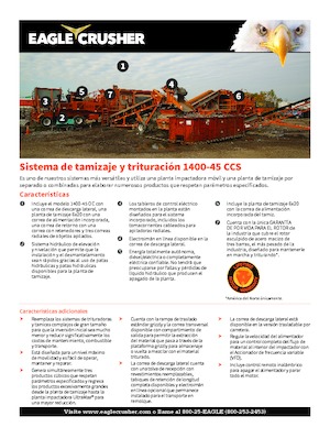 Puinrecyclinginstallaties Eagle Crusher 1400-45 CCS