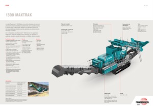 Puinrecyclinginstallaties Powerscreen 1500 Maxtrak
