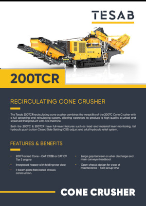 Puinrecyclinginstallaties Tesab 200TCR