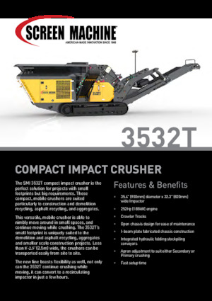 Puinrecyclinginstallaties Screen Machine Industries  3532T