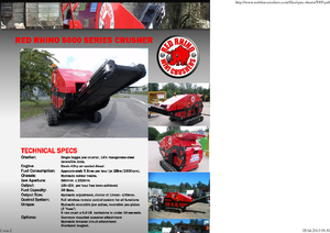 Puinrecyclinginstallaties Red Rhino 5000