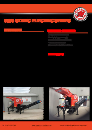 Puinrecyclinginstallaties Red Rhino 5000 Static Electric Series