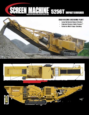 Puinrecyclinginstallaties Screen Machine Industries  5256T