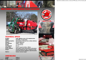 Puinrecyclinginstallaties Red Rhino 7000 Plus