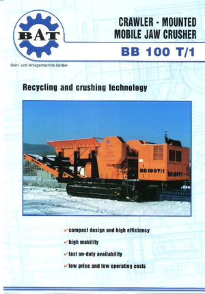 Puinrecyclinginstallaties BAT BB 100 T