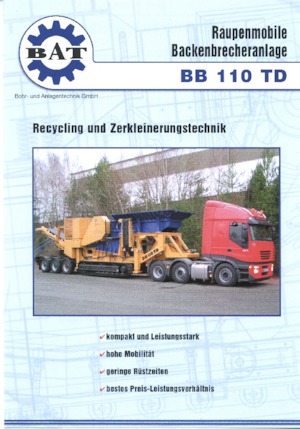 Puinrecyclinginstallaties BAT BB 110 TD