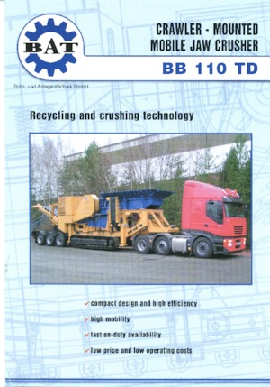 Puinrecyclinginstallaties BAT BB 110 TD