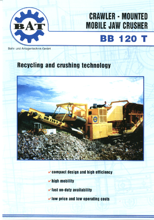 Puinrecyclinginstallaties BAT BB 120 T