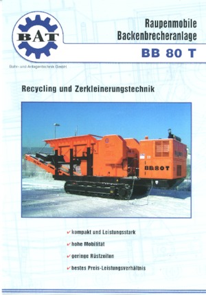 Puinrecyclinginstallaties BAT BB 80 T