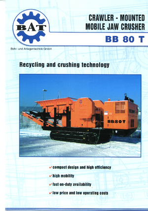 Puinrecyclinginstallaties BAT BB 80 T
