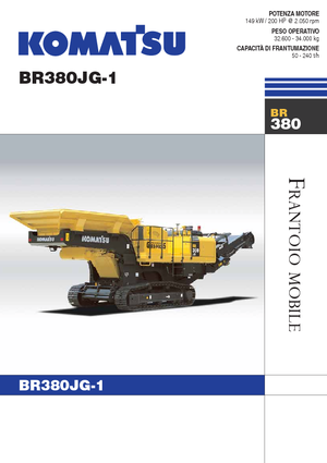 Puinrecyclinginstallaties Komatsu BR380JG-1E0