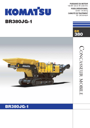 Puinrecyclinginstallaties Komatsu BR380JG-1E0