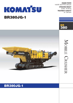 Puinrecyclinginstallaties Komatsu BR380JG-1E0
