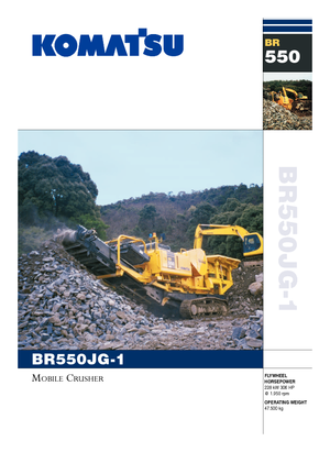 Puinrecyclinginstallaties Komatsu BR550JG