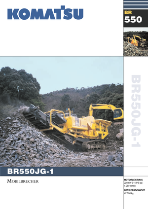 Puinrecyclinginstallaties Komatsu BR550JG
