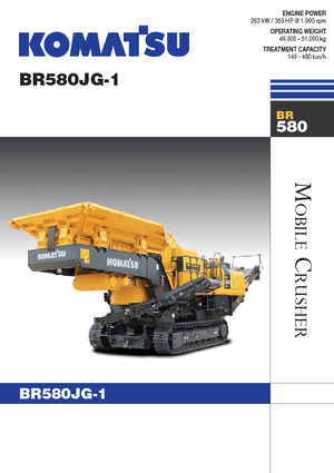 Puinrecyclinginstallaties Komatsu BR580JG-1
