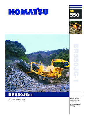 Puinrecyclinginstallaties Komatsu BR550JG-1