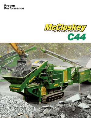 Puinrecyclinginstallaties McCloskey C44