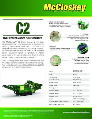 Puinrecyclinginstallaties McCloskey C2