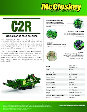 Puinrecyclinginstallaties McCloskey C2R