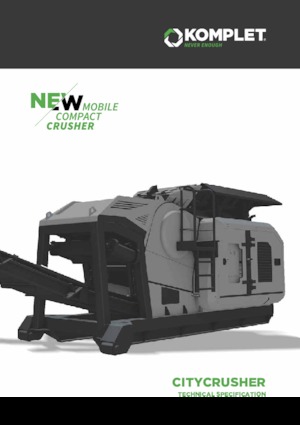 Puinrecyclinginstallaties Komplet CITY CRUSHER 704 DUAL POWER
