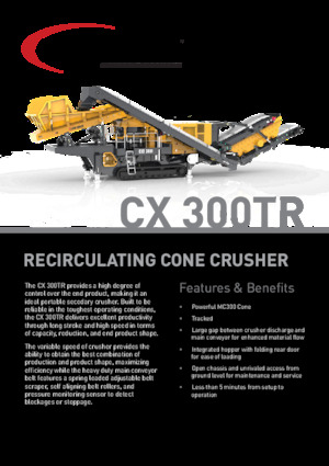 Puinrecyclinginstallaties Screen Machine Industries  CX 300TR