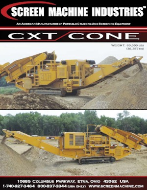 Puinrecyclinginstallaties Screen Machine Industries  CXT