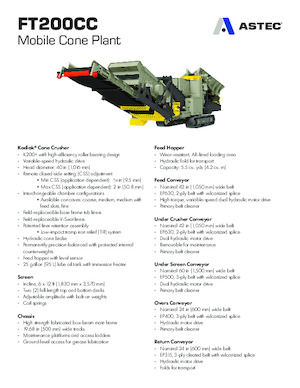 Puinrecyclinginstallaties Astec FT200CC